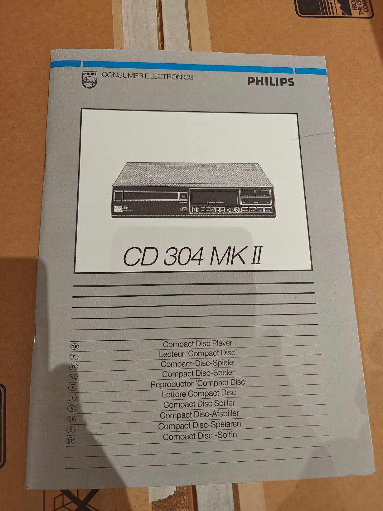 Philips cd-afspiller "CD 304 MK II"